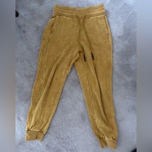 Yellow/gold faded Joy Lab joggers